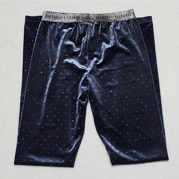 VICTORIA'S Secret The Velvet Skinny Glitter Polka-dot Mid Rise Skinny Leggings - Picture 7 of 9